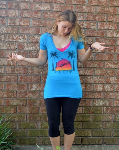 make a tee shirt into a tank top