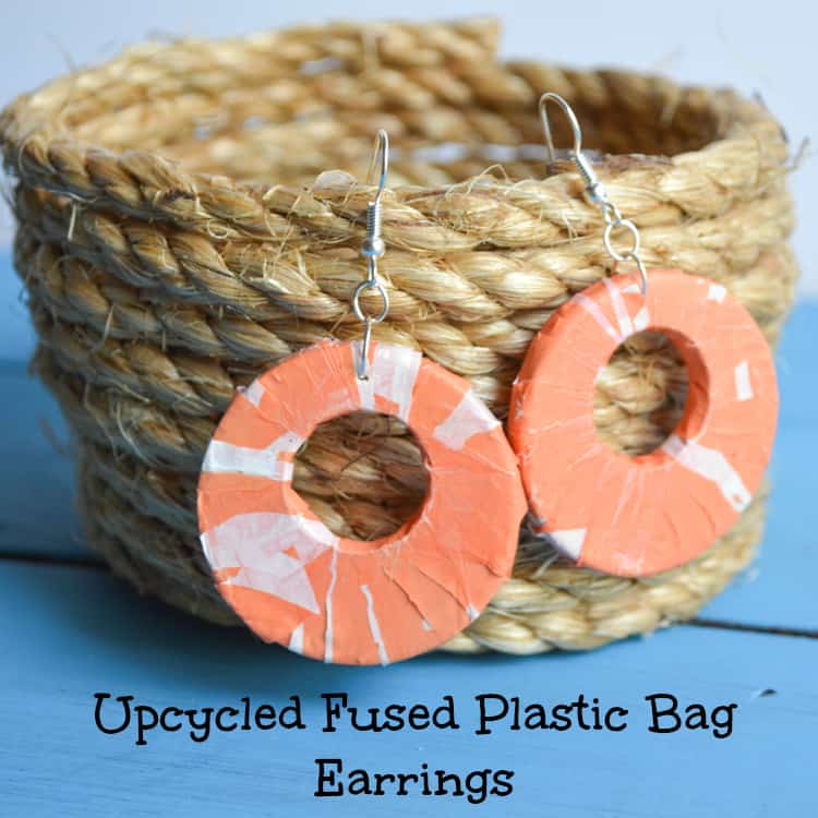 Fused Plastic Bag Earrings