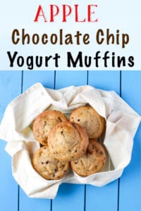 apple chocolate chip yogurt muffins