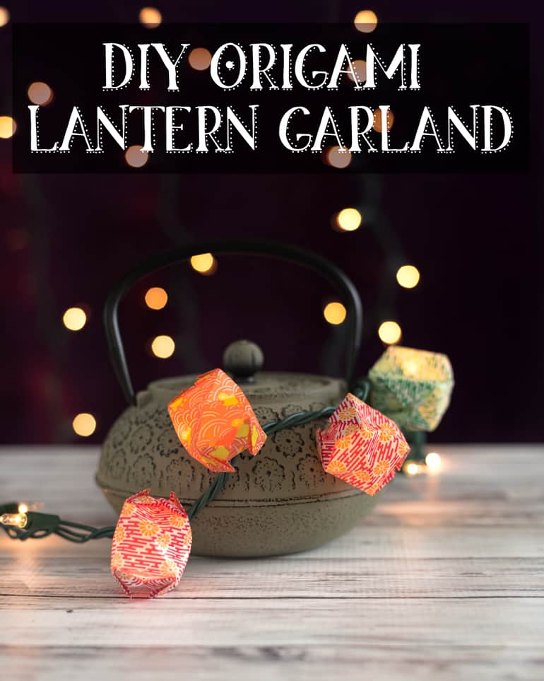DIY Origami Lantern Garland
