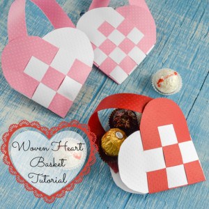 Woven Valentine's Heart Basket Tutorial