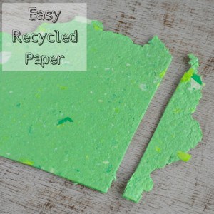 How to Make Recycled Paper without a Mold or Deckle