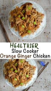 healthier slow cooker orange ginger chicken