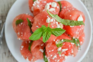 feta mint watermelon salad
