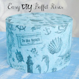 Easy Buffet Risers for DIY Weddings and Holiday Parties