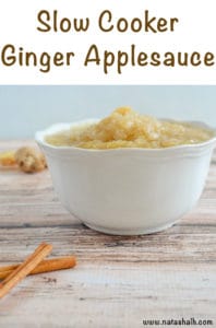 slow cooker ginger applesauce