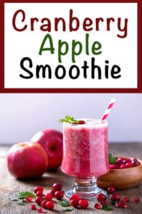 cranberry apple smoothie