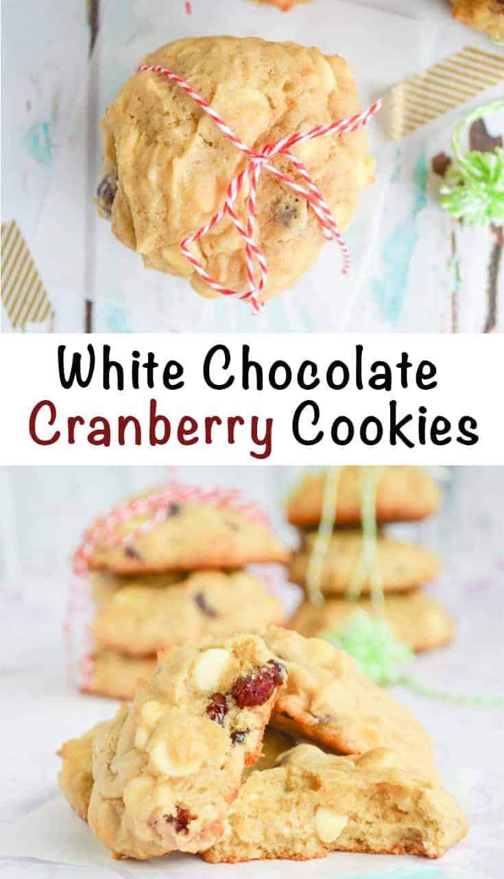 white chocolate cranberry cookies