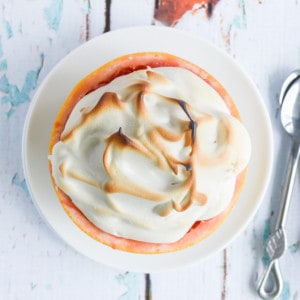 Grapefruit Meringue Baked Alaska - Paleo Dessert Recipe