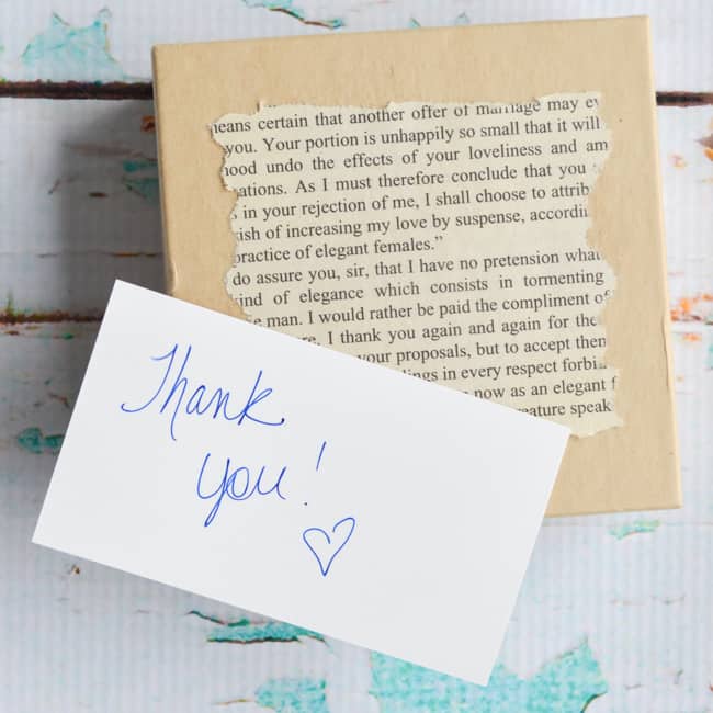 thank you note