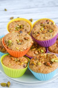 Gluten Free Pistachio Muffins - Gluten Free, Grain Free, Dairy Free Paleo Muffin Recipe