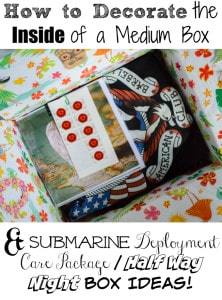 How to Think Outside the (Half Way) Box - Decorated Box Deployment Care Package for Submariners