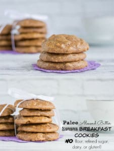 Paleo Almond Butter Breakfast Cookies