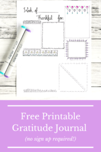 Free Printable Gratitude Journal