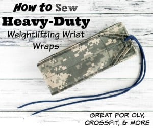 How to Sew Heavy Duty Weightlifting Wrist Wraps from Canvas, Cotton Duck, etc.