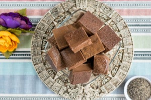 Aztec Chocolate Blocks - Paleo Chocolate Gelatin Squares