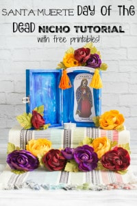 step-by-step Santa Muerte Nicho Tutorial with free printables