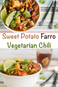 sweet potato farro vegetarian chili recipe