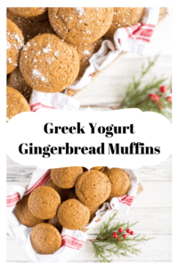 Greek yogurt gingerbread muffins