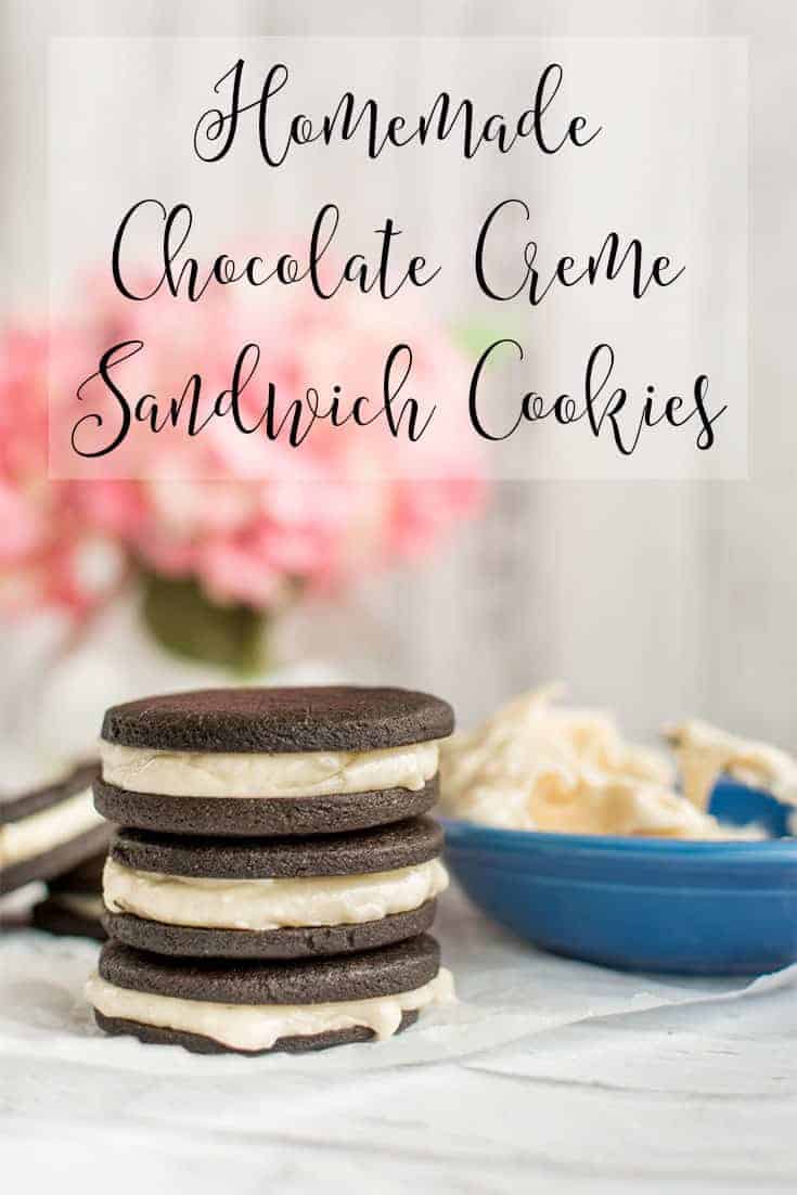Homemade Chocolate Creme Sandwich Cookies