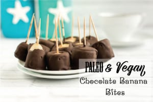Paleo & Vegan Chocolate Banana Bites