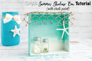 Simple Summer Beach Shadow Box Tutorial