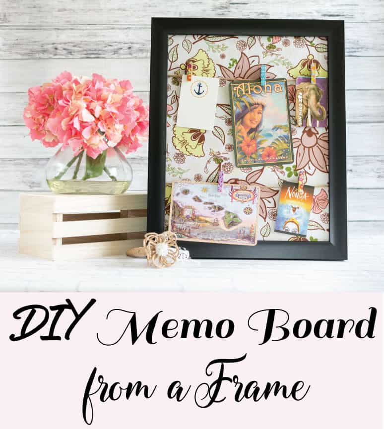 DIY Memo Board from a Picture Frame - The Artisan Life