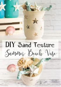 Sandy Texture Summer Beach Vase Tutorial - with free Silhouette Studio file!
