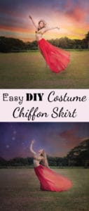 Easy DIY Costume Chiffon Skirt/Cape
