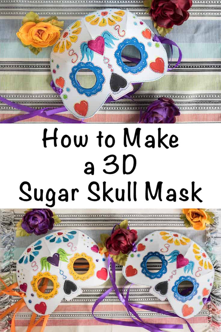 How to Make a 3D Sugar Skull Mask from Craft Foam Tutorial is Live