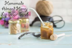 Homemade Honey Almond Lip Sugar Scrub