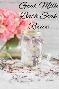 Goat Milk Bath Soak Recipe