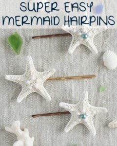 How to Make Super Simple Starfish Hairpins - Mermaid Hair Pin Tutorial