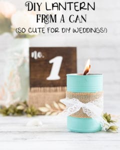 DIY lantern from a can