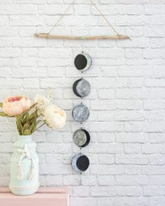 easy polymer clay phases of the moon mobile tutorial