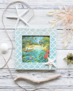 make your own mermaid picture frame