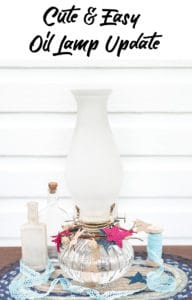 cute and easy diy oil lamp update