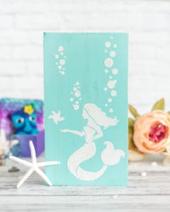 easy beachy mermaid sign tutorial