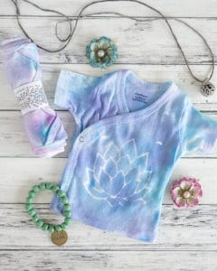 DIY lotus blossom shirt tutorial - adult and baby size templates included!
