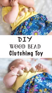 DIY wood bead clutching toy tutorial