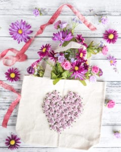 easy embellished floral tote bag tutorial
