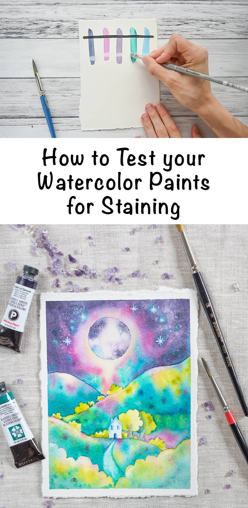 How to Test your Watercolor Paints for Staining is Live on Skillshare!