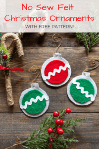easy new sew felt christmas ornaments with free printable pattern