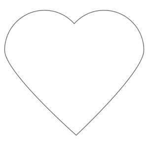 printable center template - picture relating to Large Heart Template Printable known as printable center template -