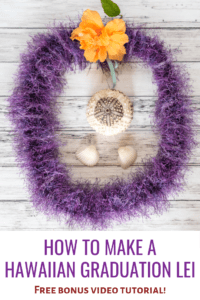 How to make a Hawaiian graduation lei - free bonus video tutorial!